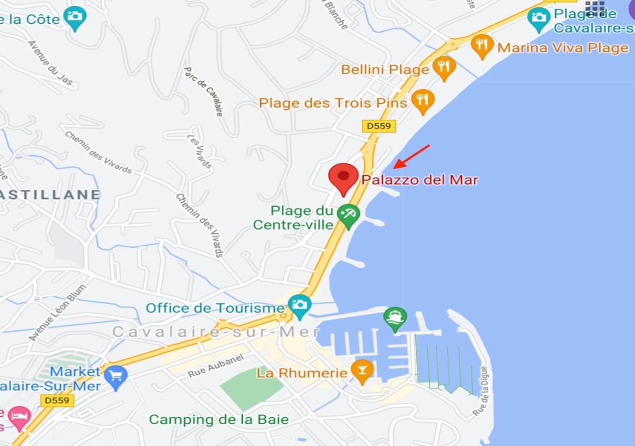 Studio 207-Les pieds dans l’eau à 30m de la plage Cavalaire-sur-Mer Exterior foto